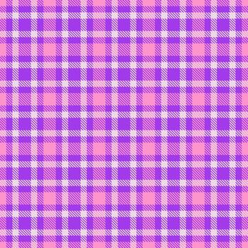 Punk tartan seamless textile, sheet check background texture. Multi plaid fabric pattern in violet and light colors. vector