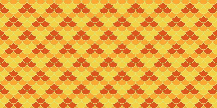 Vibrant autumnal scale pattern. Perfect for textile design, website backgrounds, or any project needing a warm, geometric design. vector