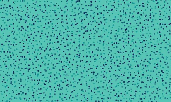 Abstract teal background with scattered dark teal dots. Perfect for websites, social media, or print projects needing a playful, subtle texture. Evokes feelings of calm, serenity, and celebration. vector
