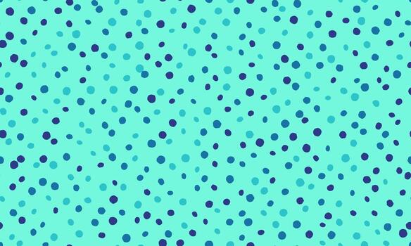 Vibrant teal background adorned with a playful scattering of teal and navy dots. This cheerful, abstract pattern evokes feelings of joy and energy. vector