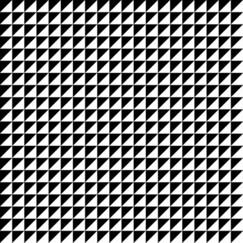 Seamless geometric triangle pattern in black and white. Abstract minimal grid background with repeating triangular shapes. Modern decorative design for textile, wallpaper, wrapping, print and surface vector