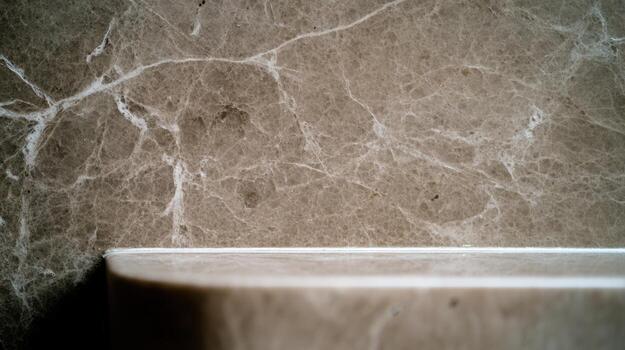 Beautiful marble surface with unique patterns and textures in natural light photo