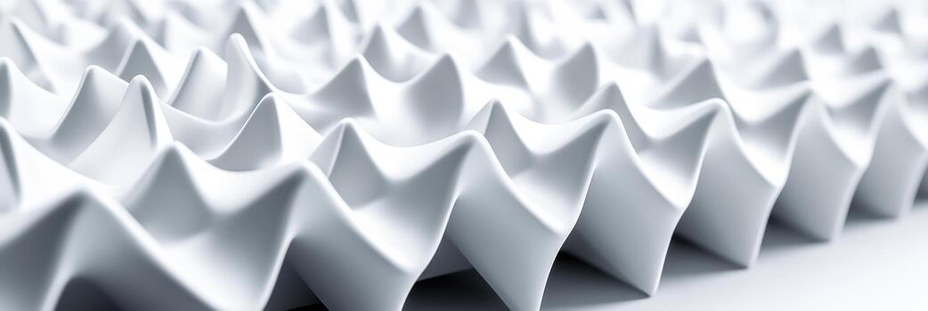 Texture of wavy white material showing intricate patterns and design photo