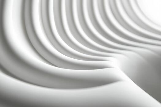 Shadows and waves on smooth white fabric create an abstract pattern photo