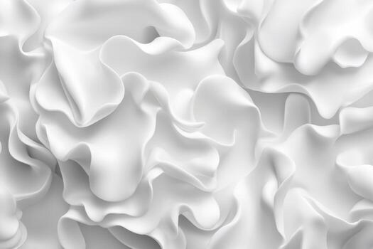 Soft white fabric with gentle folds creating a serene and elegant appearance photo
