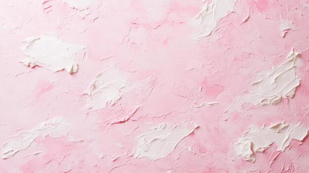 Soft pink textured background with cream accents for design projects photo