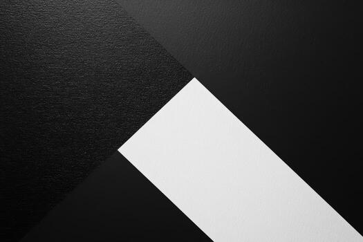 Creative black and white geometric abstract design with contrasting shapes photo