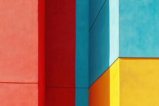 vistoso arquitectónico patrones crear vibrante urbano Arte en moderno edificio foto