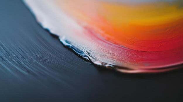 Vibrant colors blend on canvas in abstract artwork creation photo