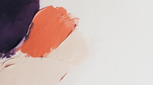 Colorful paint strokes on a canvas surface showcasing artistic expression photo