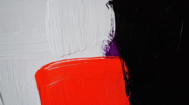 Abstract painting with bold colors and textured brushstrokes on canvas photo