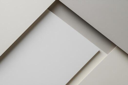 neutral sombras de papel en capas en un texturizado superficie en creativo diseño foto