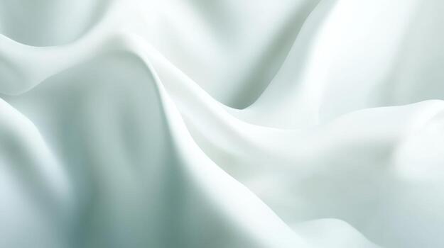 White silk fabric background, abstract background, 3d rendering photo