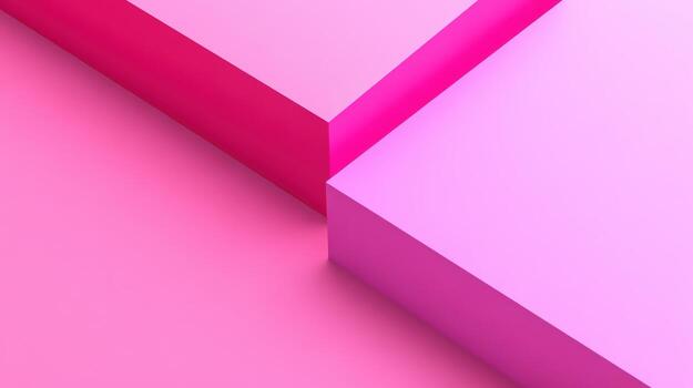 A pink and purple background with a triangle photo