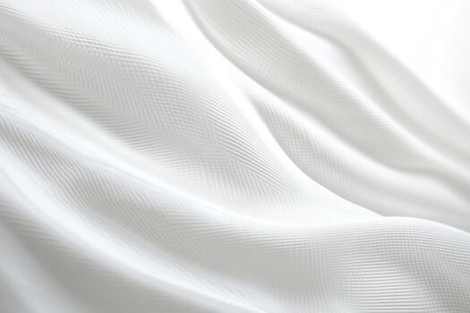 Light waves gently flowing over soft white fabric in a serene setting photo