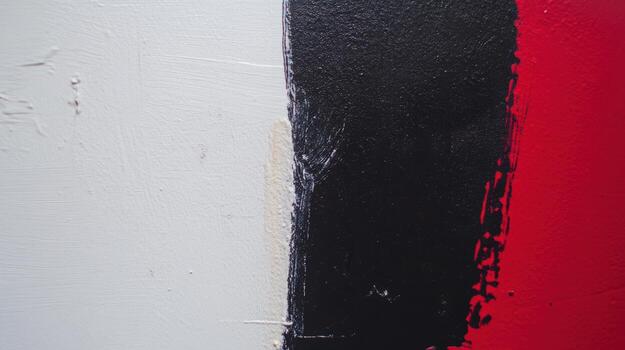 Vibrant abstract painting featuring bold colors and dynamic brushstrokes photo