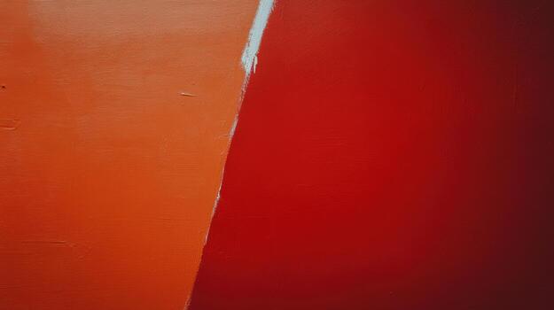 Bright orange and red abstract painting with smooth texture and vivid colors photo