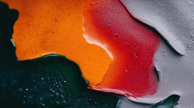 Colorful abstract paint blending in creative artistic design photo