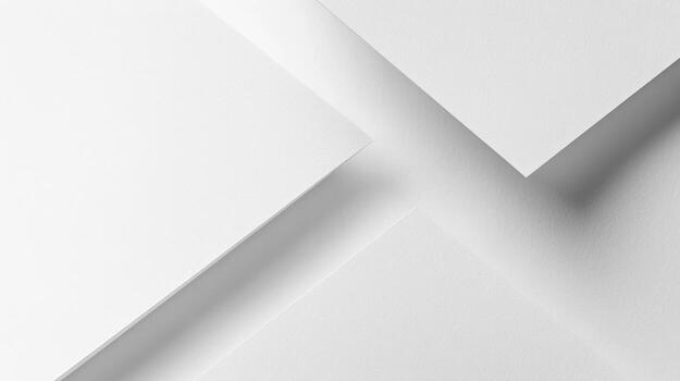 Clean white surfaces arranged at an angle creating a modern aesthetic photo
