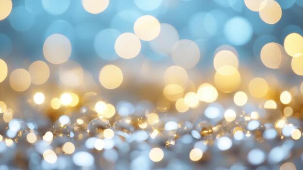 Colorful bokeh lights create a dreamy atmosphere during the evening photo