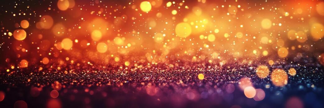Colorful abstract background with sparkling bokeh lights and glitter effects photo