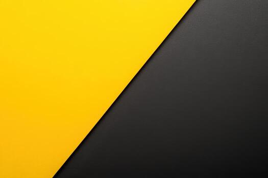 Bold yellow and black geometric design creates a striking visual contrast photo