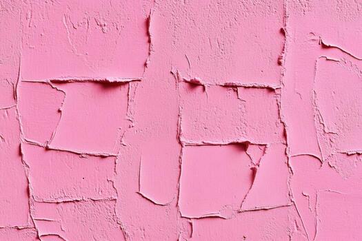 Textured pink wall surface with visible cracks and layers showing age photo