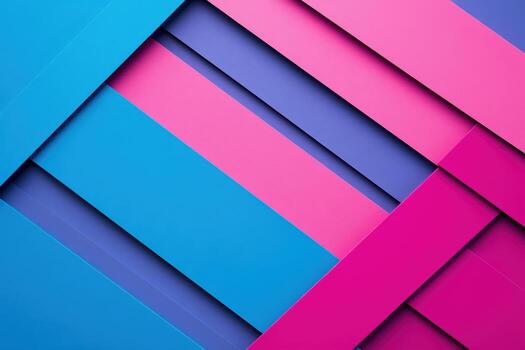 Colorful geometric shapes create colorful patterns on a flat surface photo