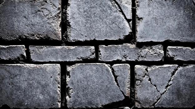 Stone pavement with rough textures and patterns across the surface photo