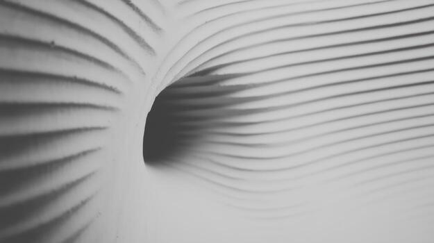Unique patterns create a tunnel effect in a textured surface photo