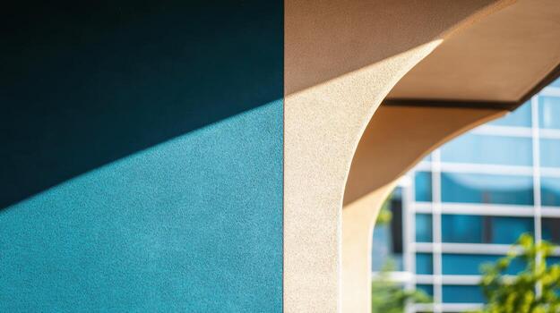 brillante arquitectónico detalles realce oscuridad y colores en moderno edificio foto