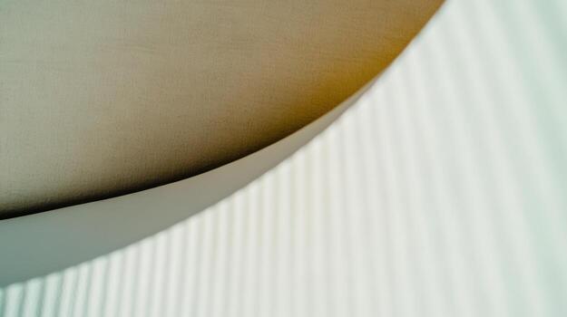 Curved white textures and soft hues create an abstract composition photo