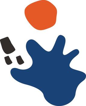 resumen contemporáneo modelo en plano estilo vector