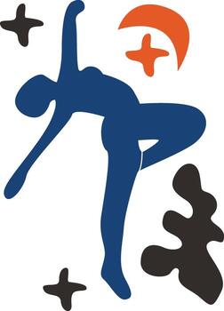 resumen contemporáneo modelo con plano estilo vector