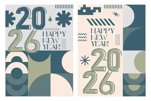 mínimo geométrico patrones plantillas para 2026 vector