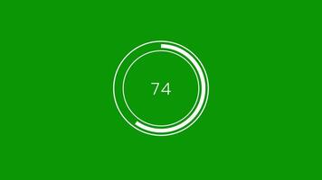 linea Caricamento in corso 0 per 100 progresso bar animazione con trasparente sfondo video