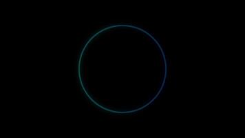 rotación circulo brillante lazo animación. brillante ligero circulo cargando icono animación en transparente antecedentes. video