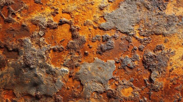 Rusty metal surface with rust and paint photo