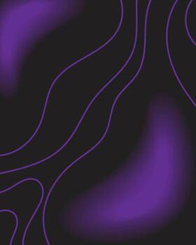 resumen futurista antecedentes con púrpura degradado brillante fluir líneas en oscuro superficie Perfecto para digital Arte fondo de pantalla póster o moderno creativo diseño proyectos vector