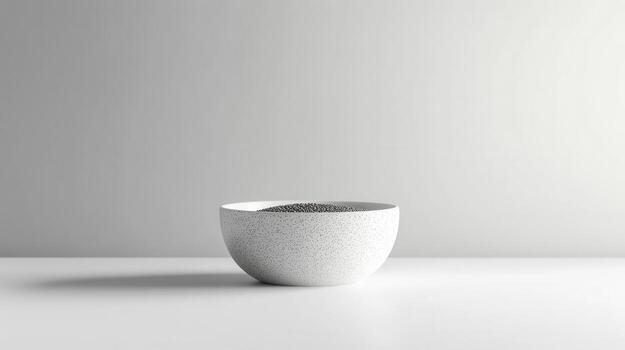A white bowl sitting on a table photo