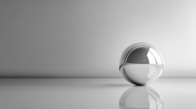 A silver egg sitting on a table with a white background photo