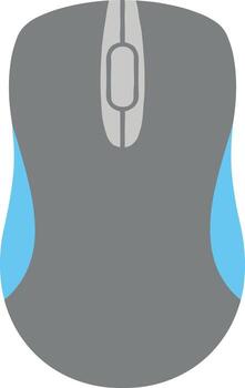 sencillo plano estilo computadora ratón electrónico entrada dispositivo ilustración vector