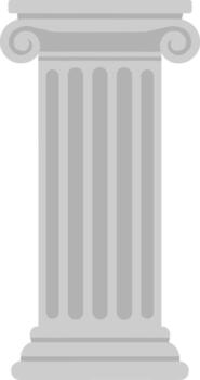plano estilo florido columna edificio pilar antiguo Grecia elemento vector