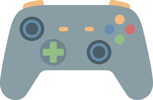 Flat Design Modern Controller Joystick Button Gaming Device Console Illustration vector