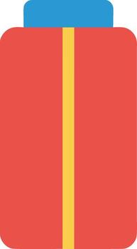 Flat Style Detailed Bottle Simple Liquid Container Object Illustration vector