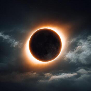 Showing The Solar Corona During A Full Eclipse Of The Sun photo