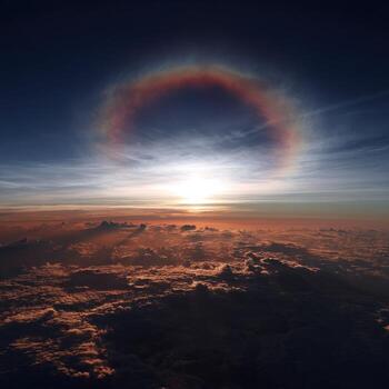 A High Vantage Point To See The Magical Glory Optical Event photo