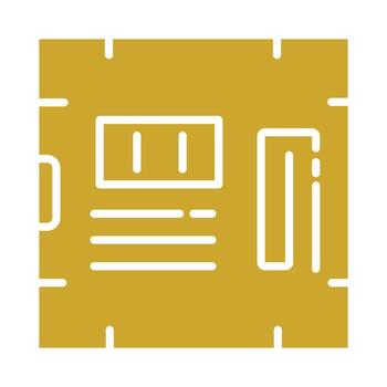 moderno plano diseño icono de un computadora tarjeta madre. sencillo placa base gráfico para tecnología y hardware conceptos. vector