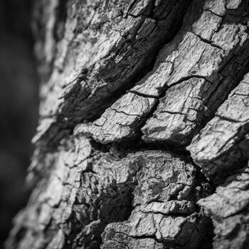 An Abstract Black And White Image Of Joshua Tree Bark photo