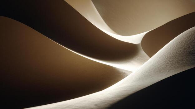 The Sinuous Curves of a Sand Dune in Light and Shadow photo